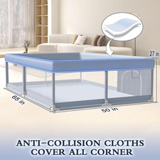 65x50 Inch Baby Playpen for Toddlers - Indoor  Outdoor Soft Mesh Fence