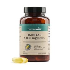 NatureWise Ultra Omega 3 Fish Oil 2200mg, 1300mg Omega-3 Triglyceride Form 60 Co