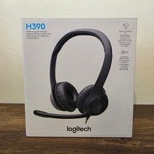 Logitech H390 USB Computer Headset Noise Cancelling Mic New Sealed