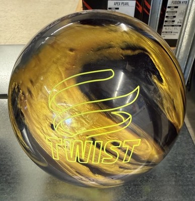 BRUNSWICK TWIST BLACK/GOLD/SILVER 15LB BOWLING BALL | eBay