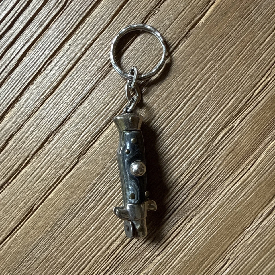 Vintage Schlüsselanhänger mit Taschenmesser / Klappmesser * West Germany ** - Bild 1 von 4
