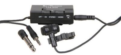 QTX Mini Stereo Krawattenklammer/Ansteck Kondensator Mikrofon