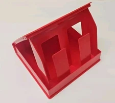 Vintage Inmac Red Floppy Disk Hard Plastic Library Storage Case for 10 Disks 