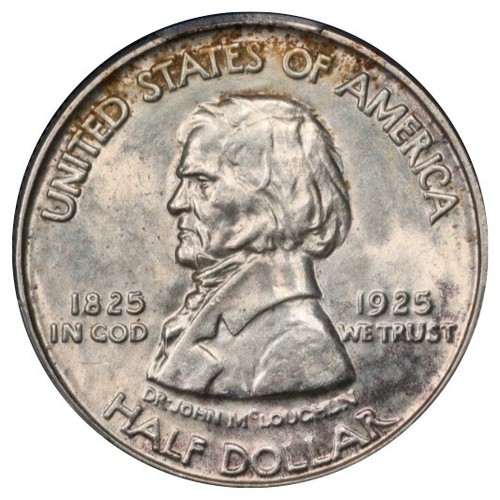 1925 Fort Vancouver Centennial Silver Commemorative Half Dollar PCGS MS-64