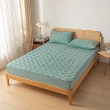 Mattress Cover Quilted Mattress Protector Fit Sheet with Elastic Band Bed Sheet