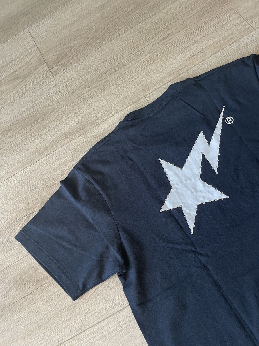 A Bathing Ape BAPE STA Crystal Logo Tee Black Multiple Sizes A Bathing Ape BAPE STA Crystal Logo Tee Black Multiple Sizes