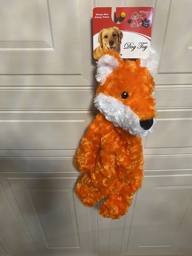 Petlou 19" Floppy Fox, Dog Toy w/2 Squeakers & Crinkle, Oranges New 18” - 第 3/5 張圖片