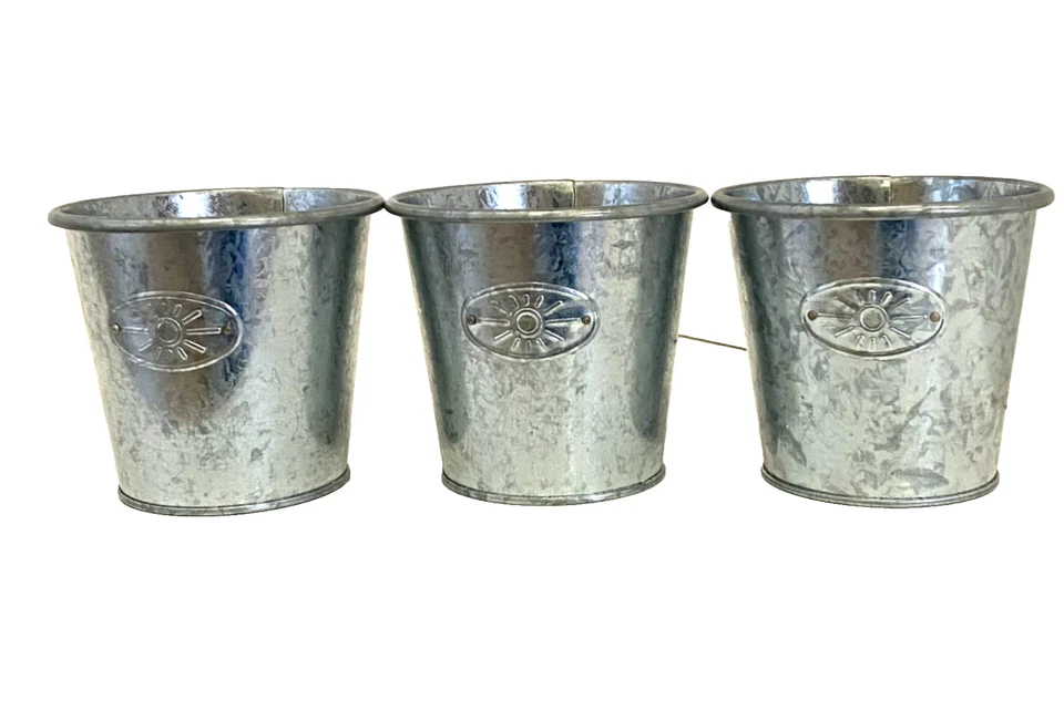 Maceta Ikea Lote de 3 Jarrones Sol 4.5 pulgadas x 5 en cada uno Decorativo Funcional Foto 3 de 4