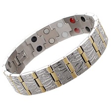EST Pure Titanium Magnetic Therapy Health Anti Fatigue Negative Ions Bracelet