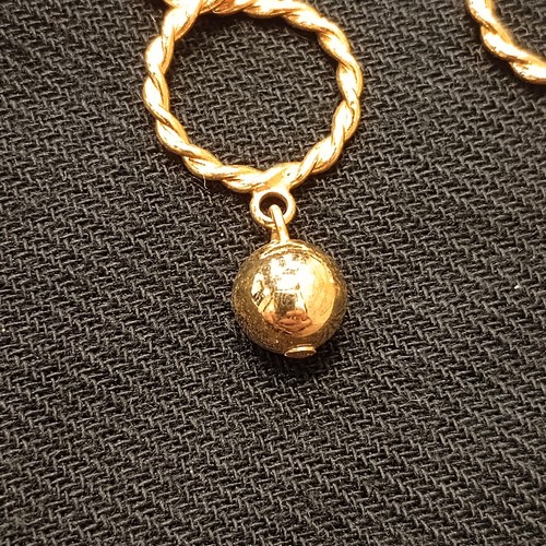 Pendientes colgantes colgantes redondos retorcidos en forma de infinito tono dorado accesorios vintage - Imagen 6 de 9