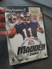 Madden NFL 2002 - Playstation 2 Game with Instruction Booklet and Case