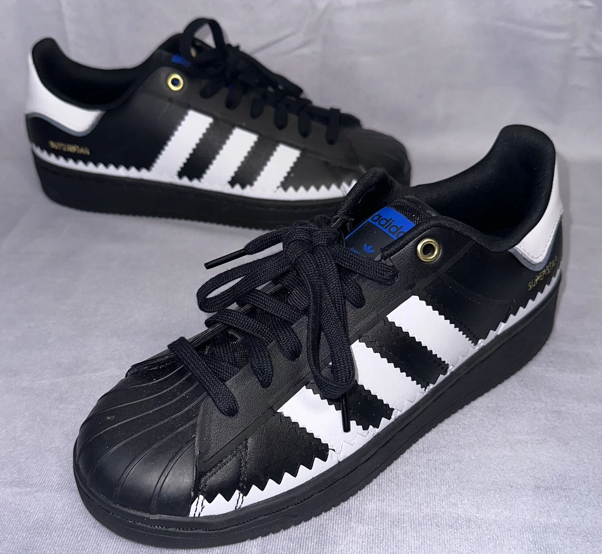 Black superstars size 7 hotsell