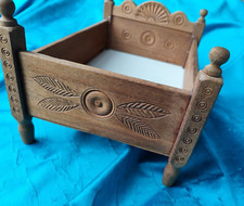 Puppenbett ca 33cm lang - Handarbeit aus den ...