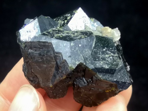 42 mm 46 g großer Kristall glänzend Andradit Granat Innere Mongolei China B3636 - Bild 5 von 6