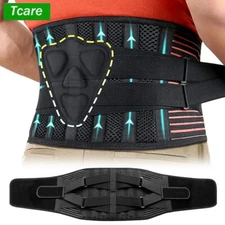 Adjustable Lower Back Brace Lumbar Support Waist Belt For Men Women Pain Relief
