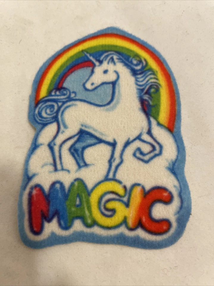 1980s Unicorn Magic Rainbow Iron On patch can be sewn on NEW NEVER USED - Image 2 of 4