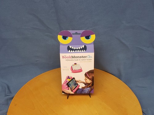 The Book Monster Air, inflatable Book & Tablet Holder, Garlie Thinking Gifts CIB - 第 1/5 張圖片