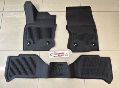 25 4RUNNER GAS W/OUT 3RD ROW ALL WEATHER FLOOR LINER MATS GENUINE PT908-89250-02