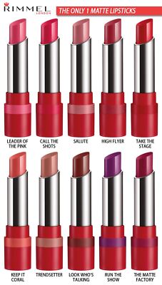 RIMMEL LONDON The Only 1 Matte Lipstick (Full Size) - Choose Your Shade