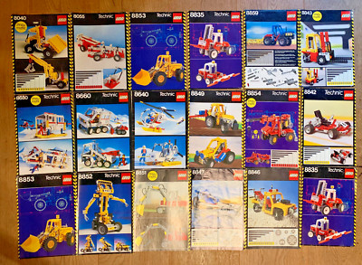 Lego technic instructions collection bundle directions collection old vintage