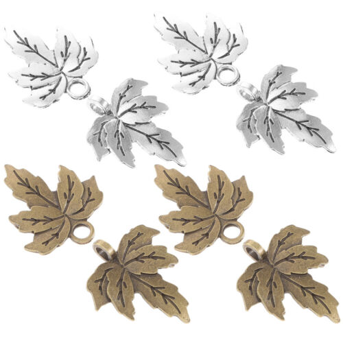 6Pcs Vintage Sweater Shawl Clips Maple Leaf Cardigan Clip - Picture 1 of 10