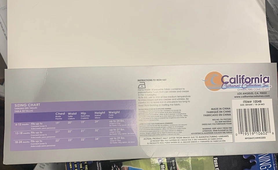 Crafty Lil' Witch Halloween Costume - Infant 18 to 24 months - Dress Hat Pants - Image 2 of 4