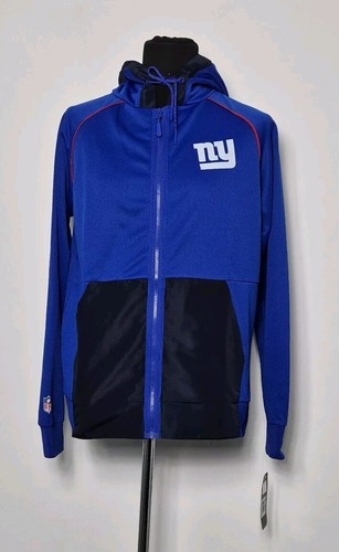 NFL Team Apparel New York Giants Players Sideline Hoodie mit durchgehendem Reißverschluss Medium neu mit Etikett