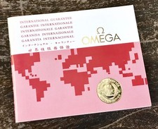 Omega 1981 Garantie Zertifikat Booklet Gold Speedmaster Seamaster De Ville /