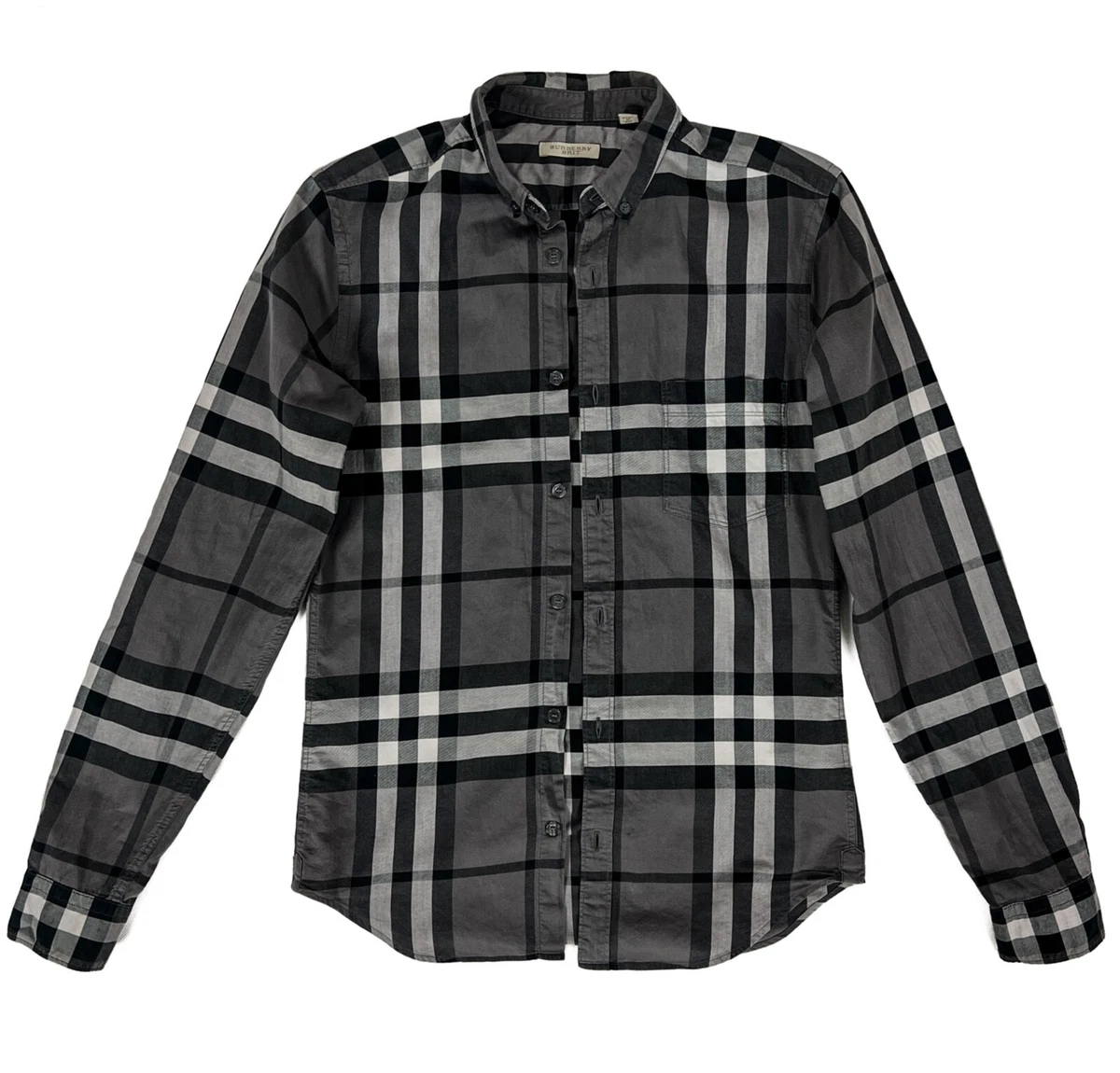 Burberry black plaid hotsell shirt