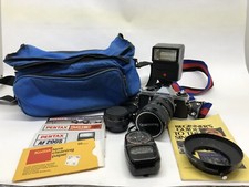 Pentax ME Super SE 35mm SLR Camera w/ Light meter, and other accessories