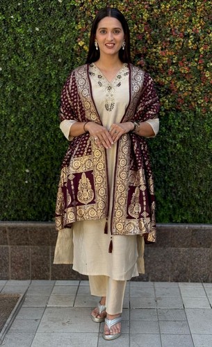 Pakistani Salwar Kameez Readymade 3 Piece Suits Wedding Party Handwork Dress New - Picture 4 of 10