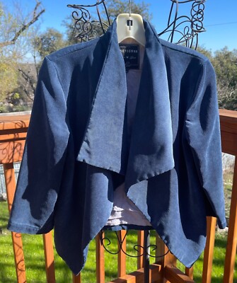 Chevignon Girl Women s Blue Thin Cord Jacket Size Small