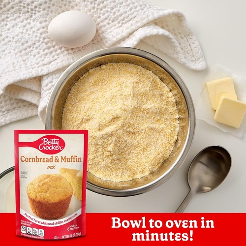 Betty Crocker Cornbread and Muffin Baking Mix, 6.5 oz. (Pack of 9) - Picture 2 of 10