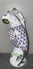 Vintage 19th Century Handpainted Parrot Bird Figurine KPM Art Nouveau Germany