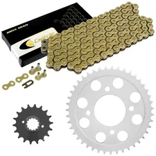 Drive Chain & Sprockets Kit for Honda CB750C Custom 1980 1981 1982 Gold