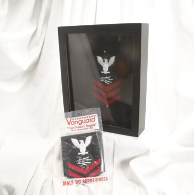 NAVY! Framed Naval Patch, Shadow box frame, plus unopened patch