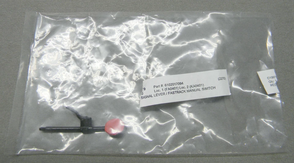 LIONEL PARTS RED SIGNAL LEVER FOR FASTRACK MANUAL SWITCH O GAUGE track 17094 NEW - Image 2 of 3