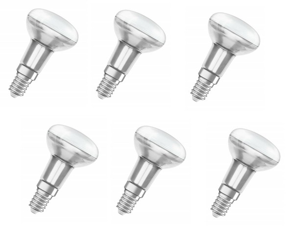 6X Osram Led Star R50 36° Reflektor 1,5 W= 25W E14 Warmweiß Eek:F (Spektrum A-G)-image