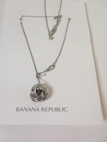 Banana Republic Knotted Pendant Crystal Accent Layering Necklace $59 Silver Banana Republic Knotted Pendant Crystal Accent Layering Necklace $59 Silver