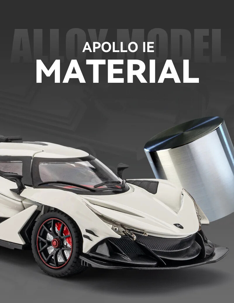APOLLO 展示品 1:24 Apollo IE Intensa Emozione Alloy Sports Car Model Diecast