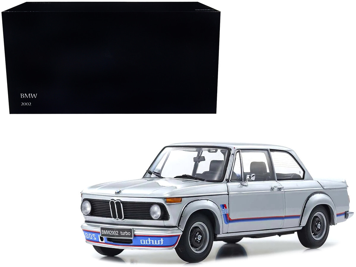 Kyosho BMW 2002 Turbo Silver 1/18 Diecast Model Car 08544S | eBay