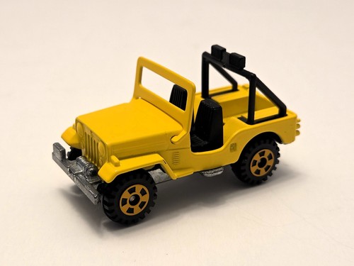 Vintage 80's Tomica Mitsubishi H-J58 - Yellow Jeep #25 - S=1/57 Japan - Loose - 第 1/6 張圖片