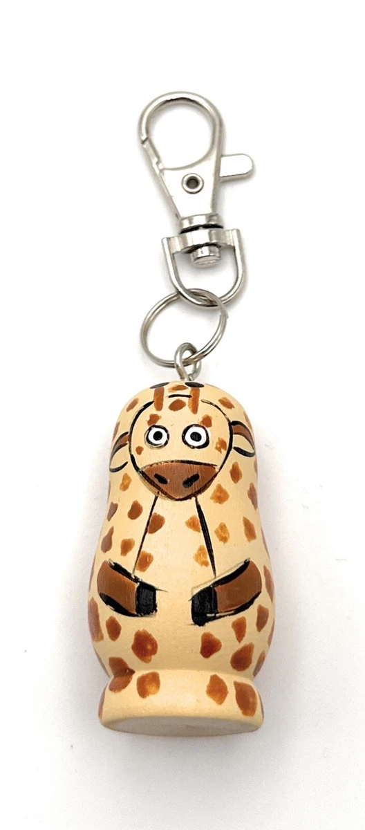 Portachiavi Giraffa Oro - Ciondolo Simpatico A Forma Di Giraffa, Regalo Pasqua Per Bambini E Amanti Animali - 2