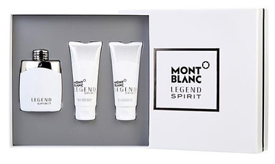 Mont Blanc Legend Spirit Eau de Toilette for Men 3.3oz 3pc New Gift Box