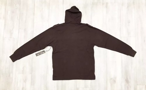 Hooded Hoodie Men's Shirt Brown 1424 By Knockout - Picture 5 of 5