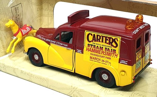 Saico 1/26 Scale TY4987 - Morris Minor Van (Carters Steam Fair) Dk Red/Yellow - Picture 2 of 5