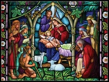 Evening Nativity - DIY Chart Counted Cross Stitch Patterns Needlework DMC Color