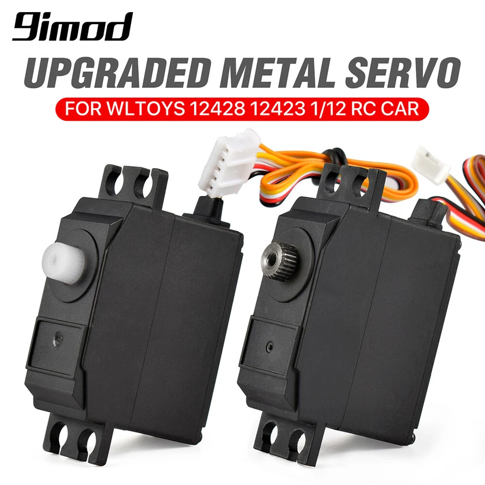 Metal Gear Servo Upgraded Parts for Wltoys 1/12 12428 12423 RC Desert Short Car - Image 4 of 4