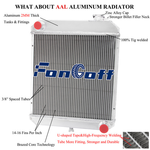 4Rows Aluminum Radiator For 1960-1966 64 65 Chevy C/K C10 C20 C30 ...