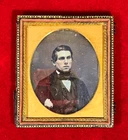 RARE PRE CIVIL WAR ERA DAGUERREOTYPE - WELL DRESSED YOUNG MAN